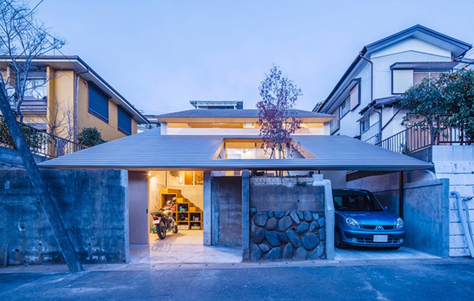 Mẫu thiết kế nhà đẹp kiến trúc mái lợp gỗ ở Nhật