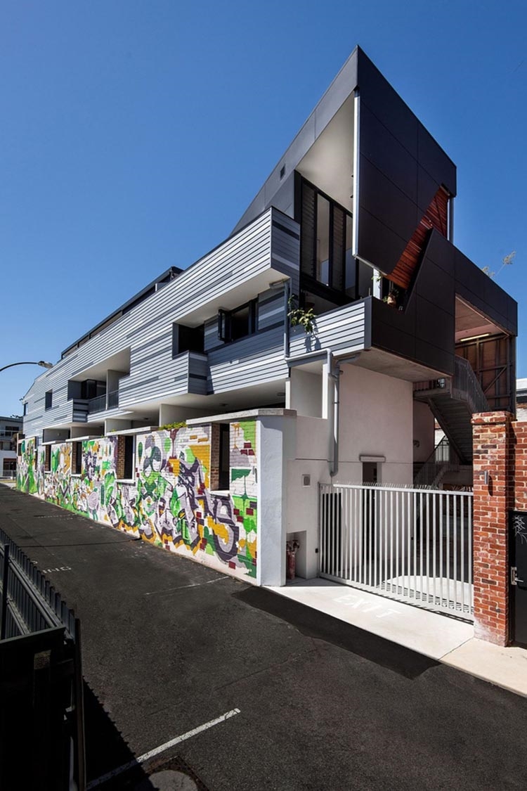 Thiết kế nhà đẹp với tranh vẽ tường đường phố
