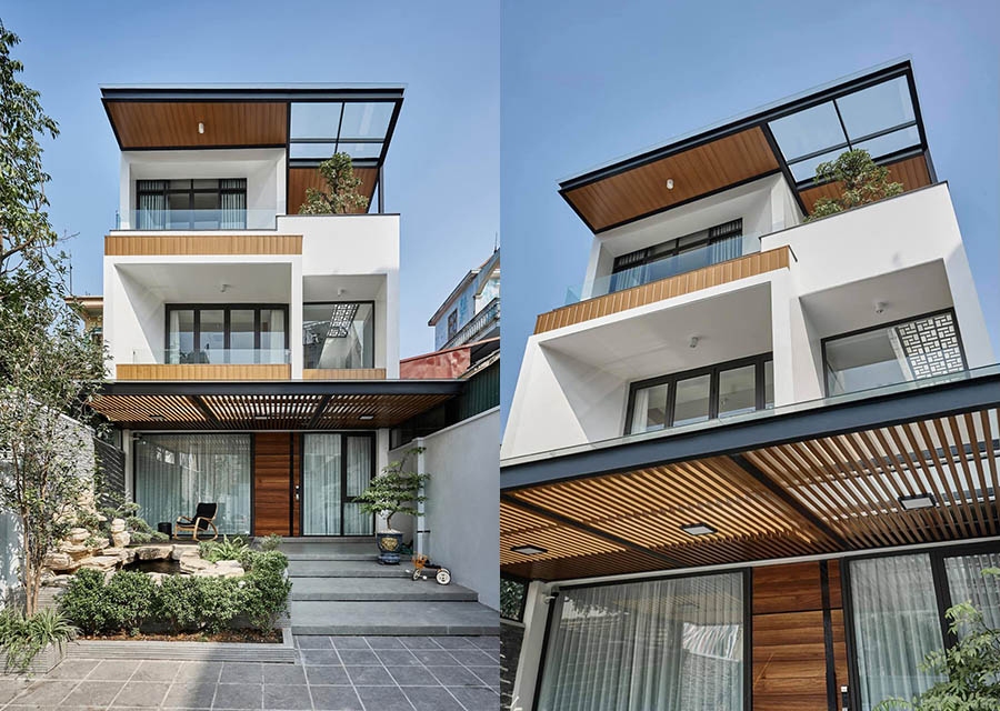 Thiết kế nhà 3 tầng hiện đại cho gia đình 3 thế hệ sinh sống
