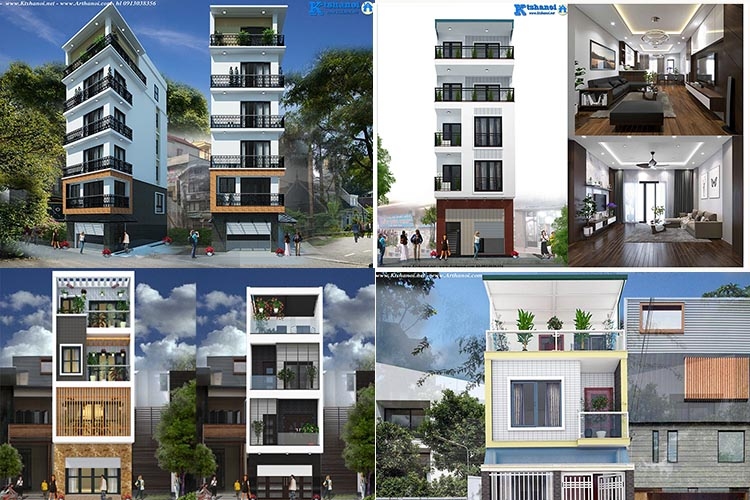 Top 5 mẫu thiết kế nhà phố đẹp 5x12m tại Hà Nội năm 2021