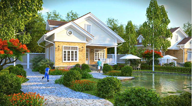 Thiết kế nhà để ở có sân vườn