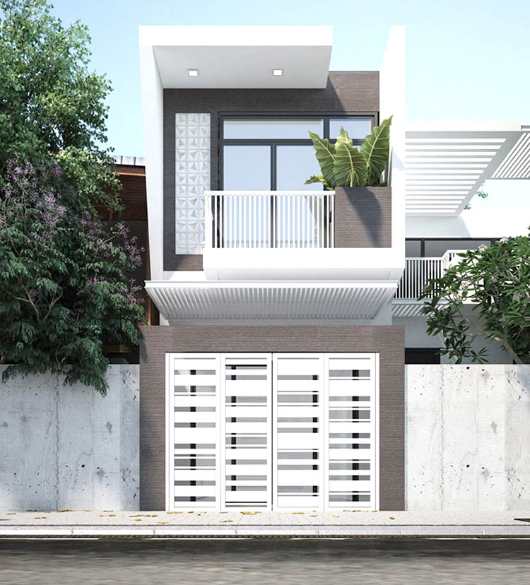 10 mẫu thiết kế nhà phố mặt tiền 5m xu hướng đón xuân 2020